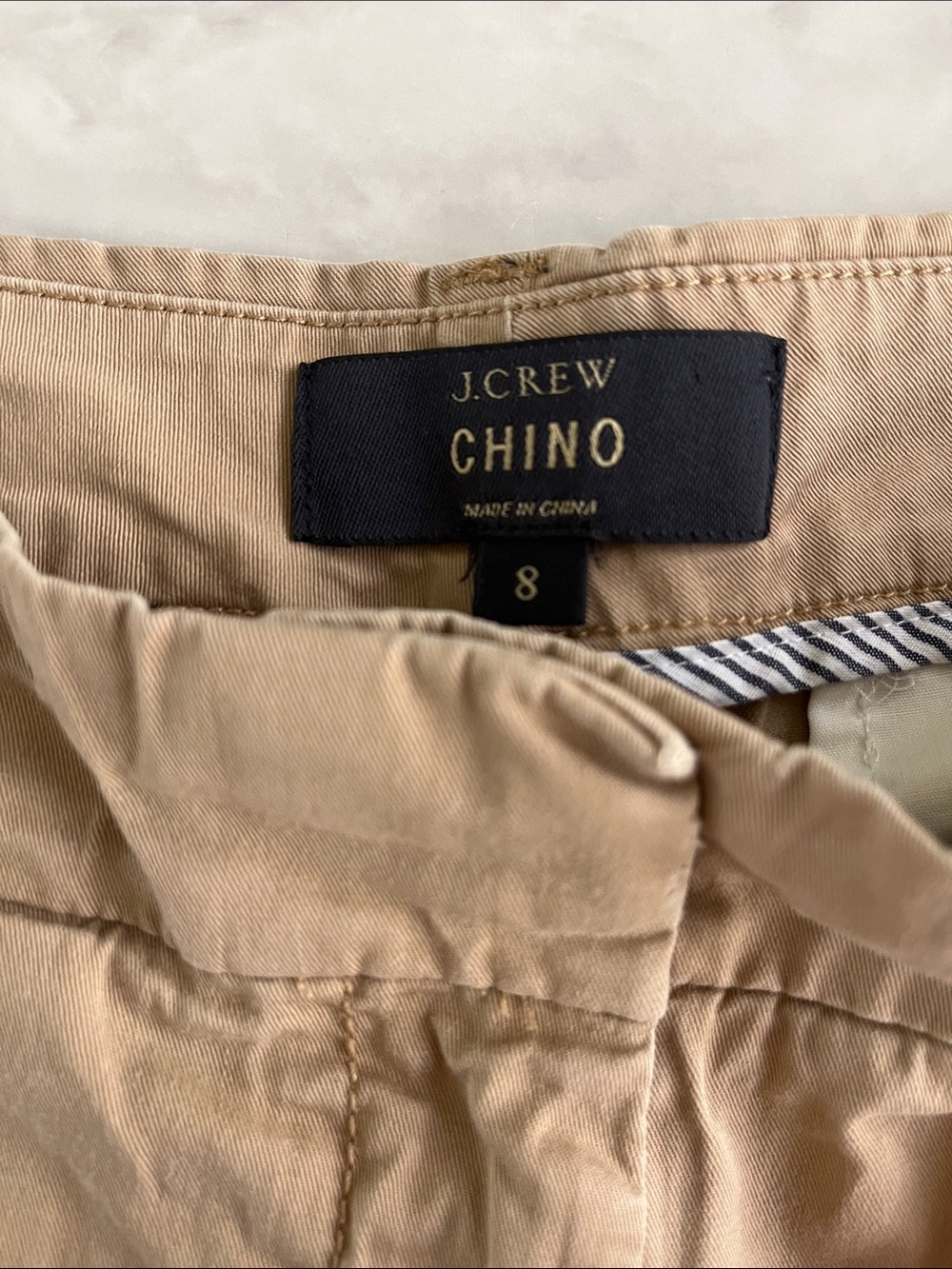 J. Crew Tan Chino Shorts - Picture 2 of 3